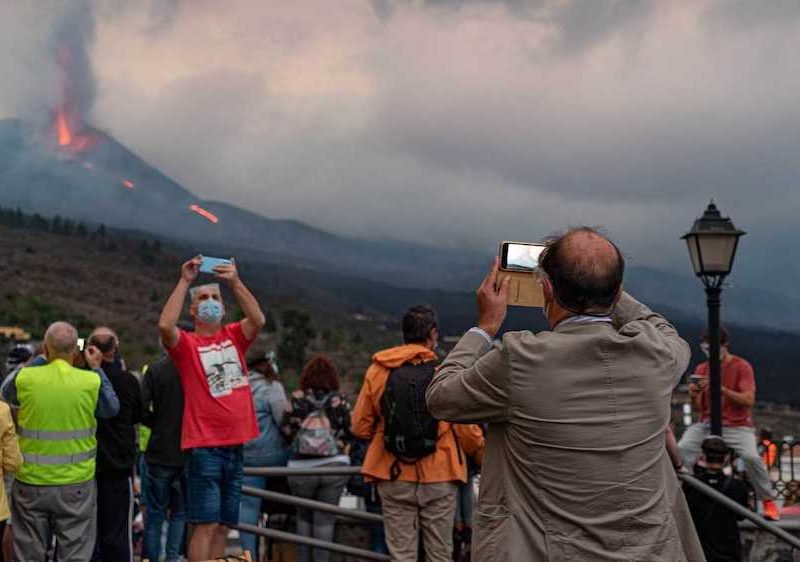 ver el volcán de La Palma