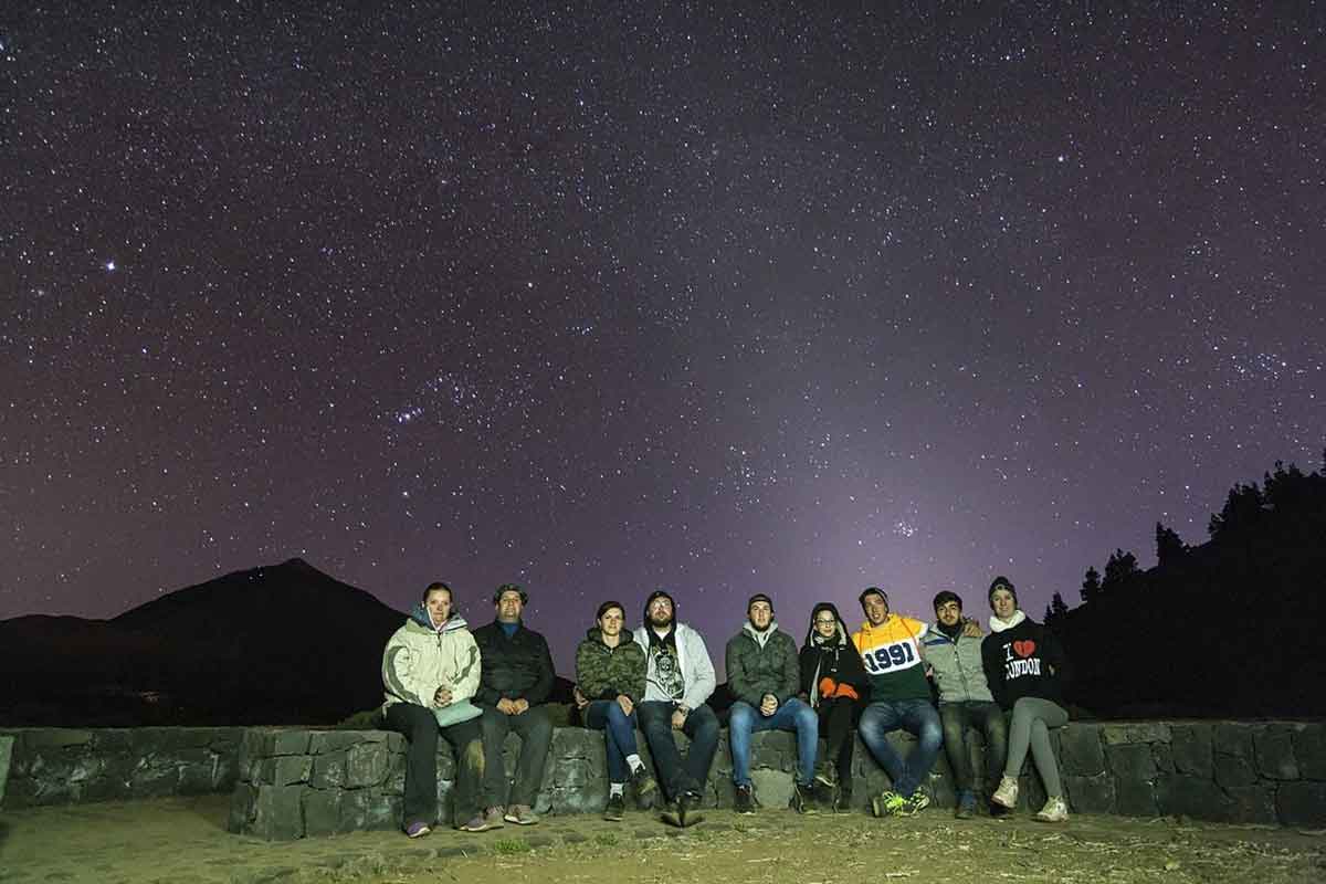 Observacion de estrellas en Tenerife